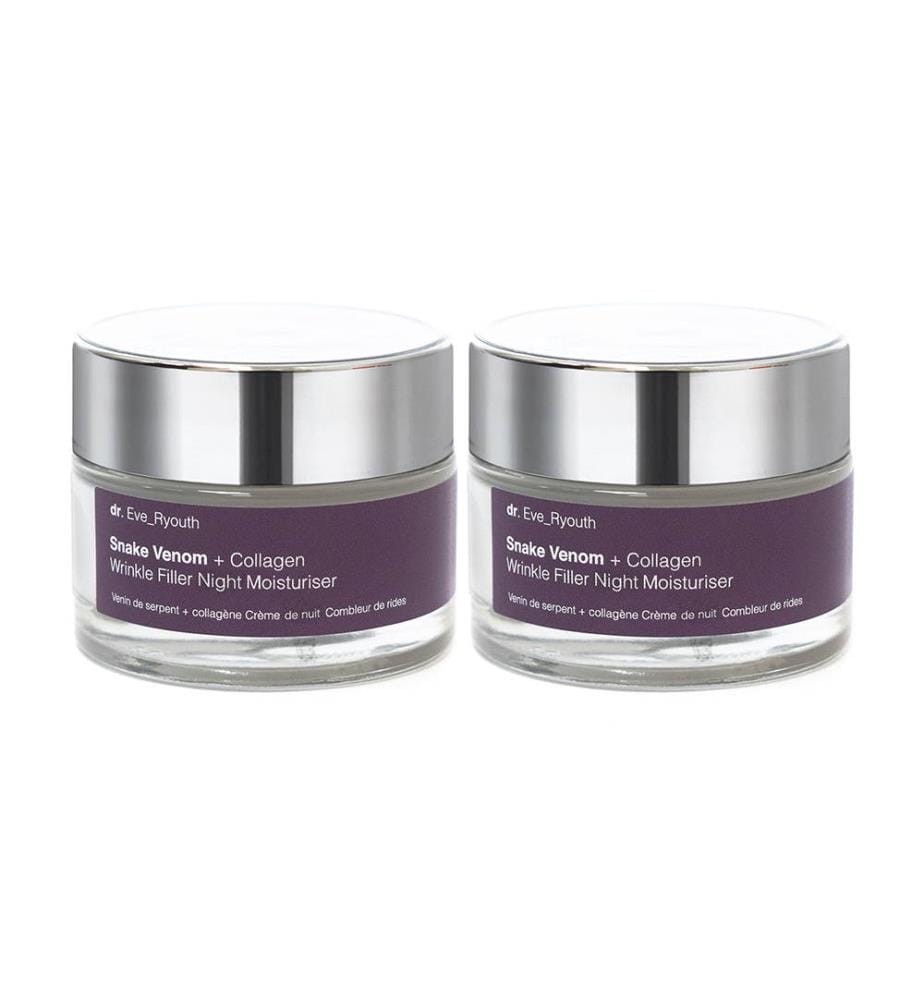 Crème de Nuit Anti-Rides Snake Venom + Collagen - 2 x 50 ml