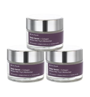 Crème de Nuit Anti-Rides Snake Venom + Collagen - 3 x 50 ml