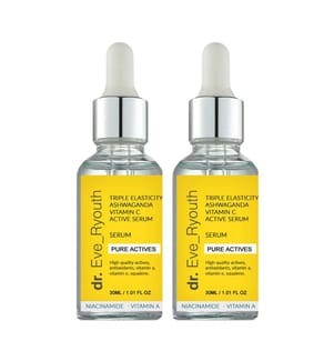 Triple Elasticité Ashwaganda Vitamine C Sérum Actif Puissant - 2 x 30 ml
