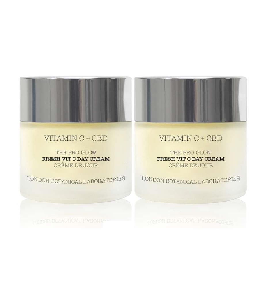 Vitamin C & CBD | Die Pro-Glow Fresh Vit C Tagescreme - 2 x 50 ml
