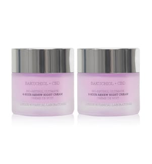 Lot de 2 Crème de Nuit Bakuchiol + CBD - 2 x 50 ml