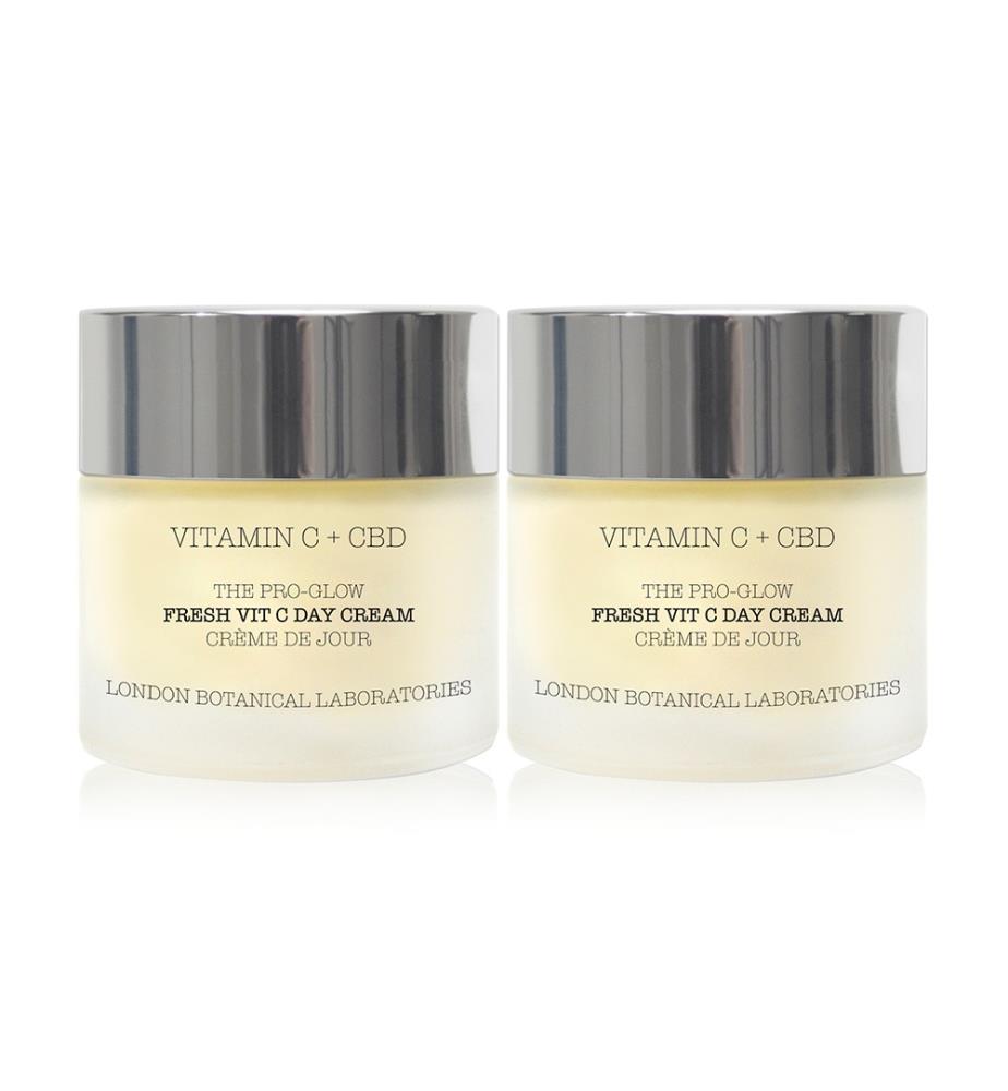 2er-Set Tagescremes Vitamin C + CBD The Pro-Glow Fresh - 2 x 50 ml