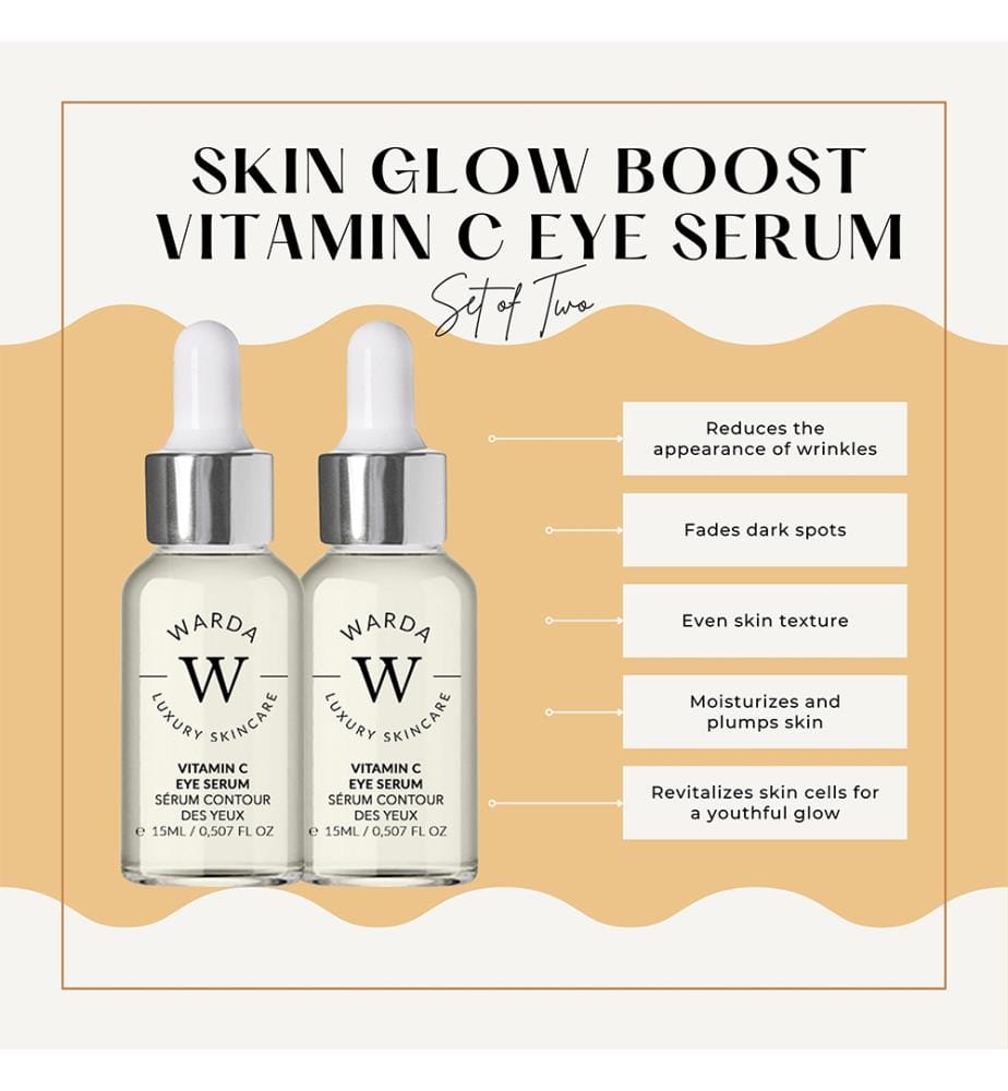 2 x Skin Glow Boost Vitamin-C-Augenserum 15 ml