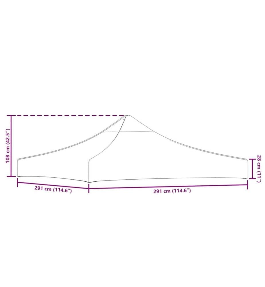 Partyzeltdach 3x3 m Anthrazit