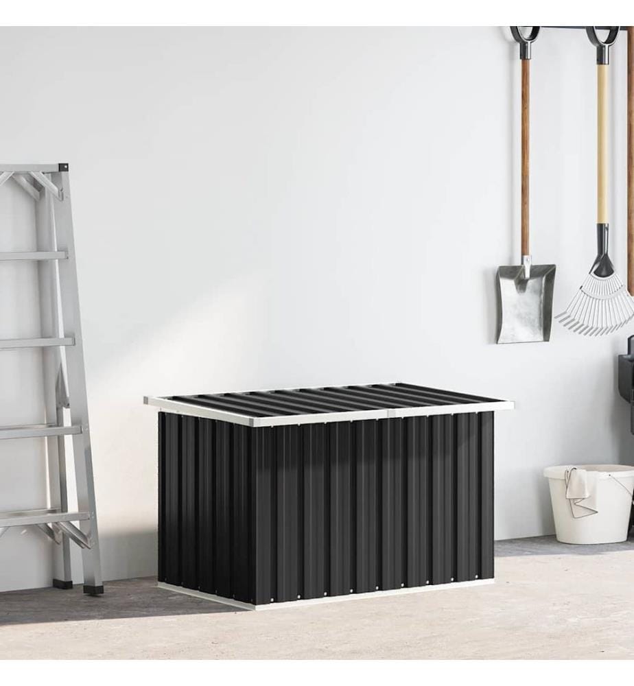 Boîte de rangement de jardin Anthracite 109x67x65 cm