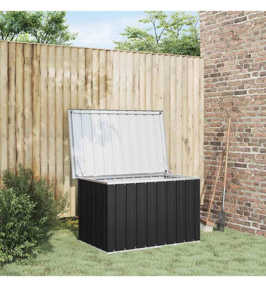 Boîte de rangement de jardin Anthracite 109x67x65 cm