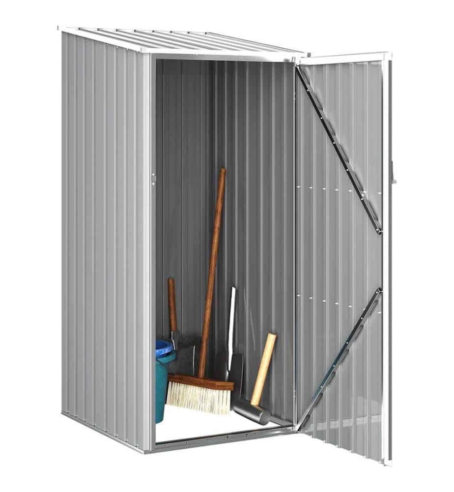 Gerätehaus Grau 87x98x159 cm Verzinkter Stahl