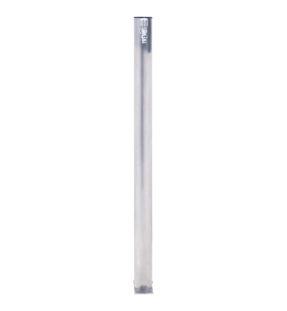 Wassersäule für den Garten 100 cm Edelstahl Rund