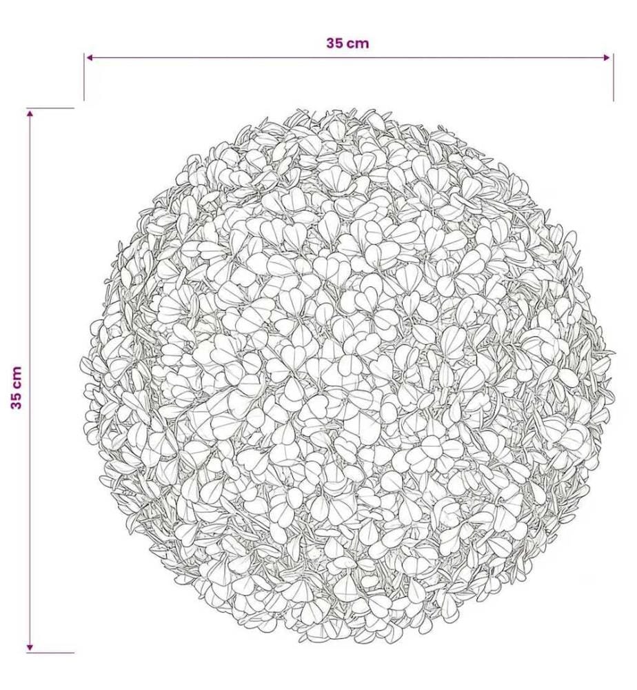 Buchsbaumkugeln 2 Stk. Künstlich Formschnitt-Kugel 35 cm
