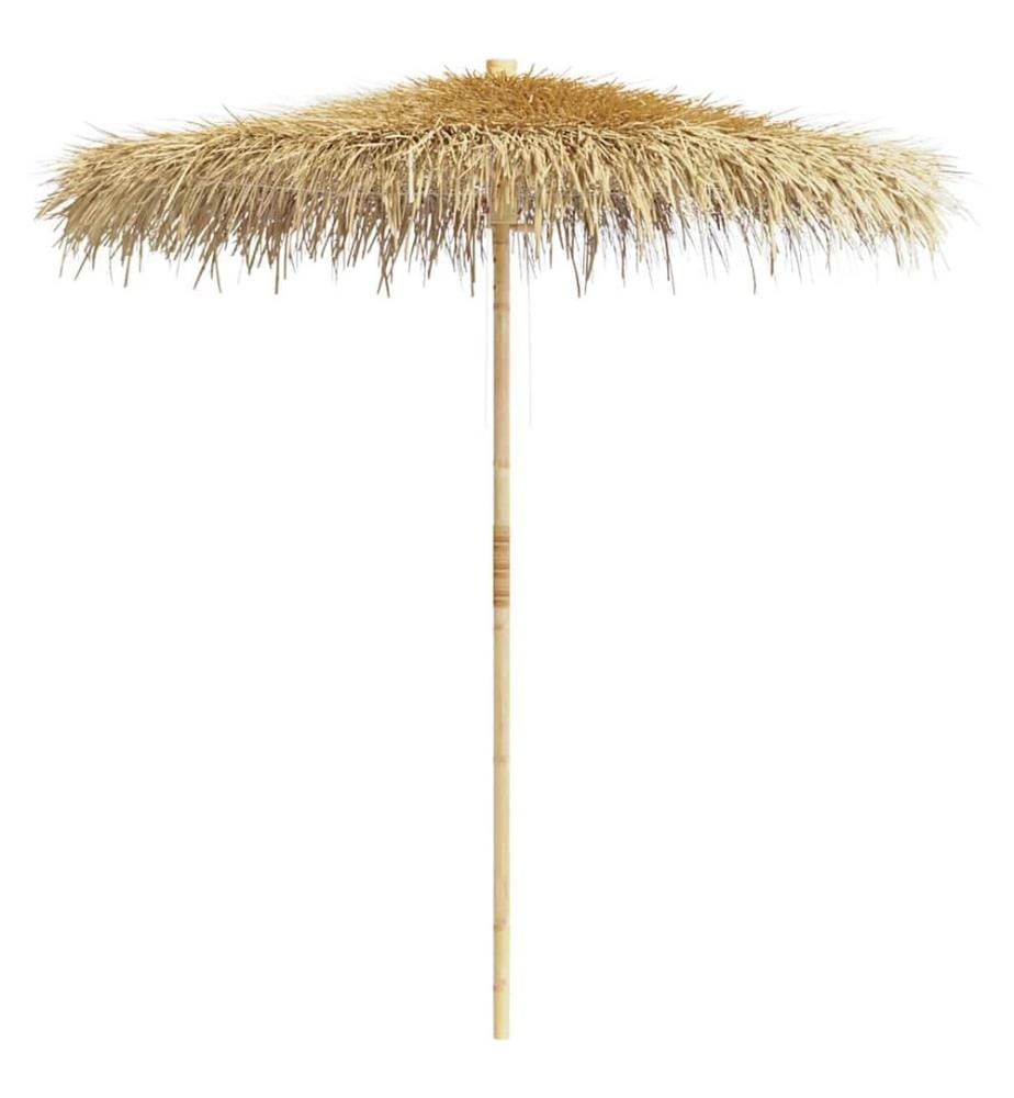 Bambus-Sonnenschirm mit Bananenblatt-Dach 210 cm