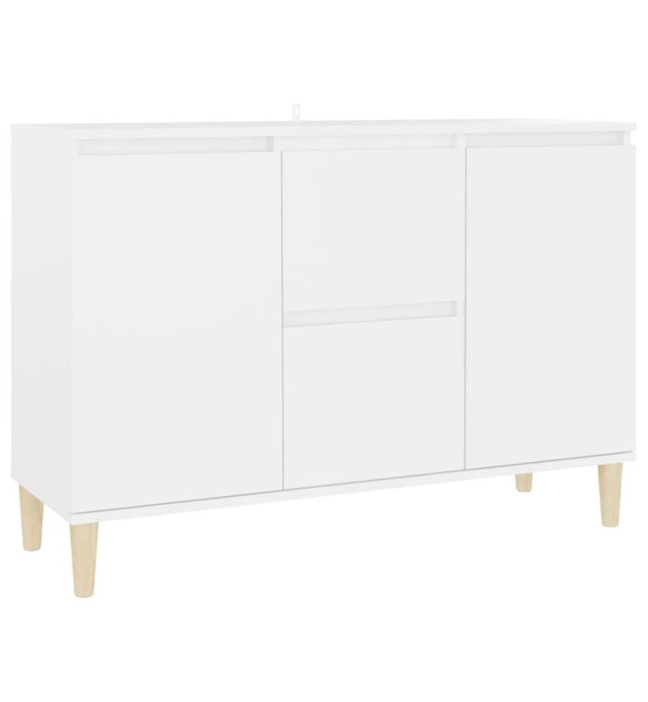Buffet blanc 101x35x70 cm bois d'ingénierie