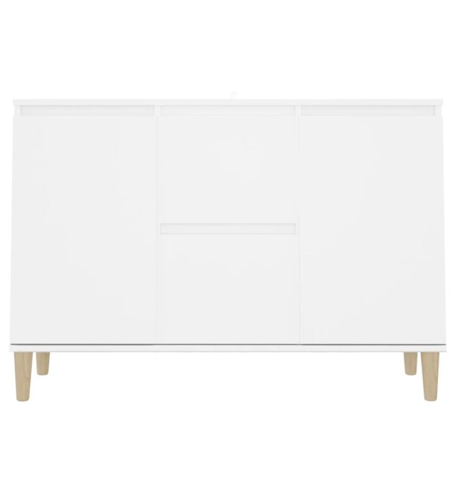 Buffet blanc 101x35x70 cm bois d'ingénierie