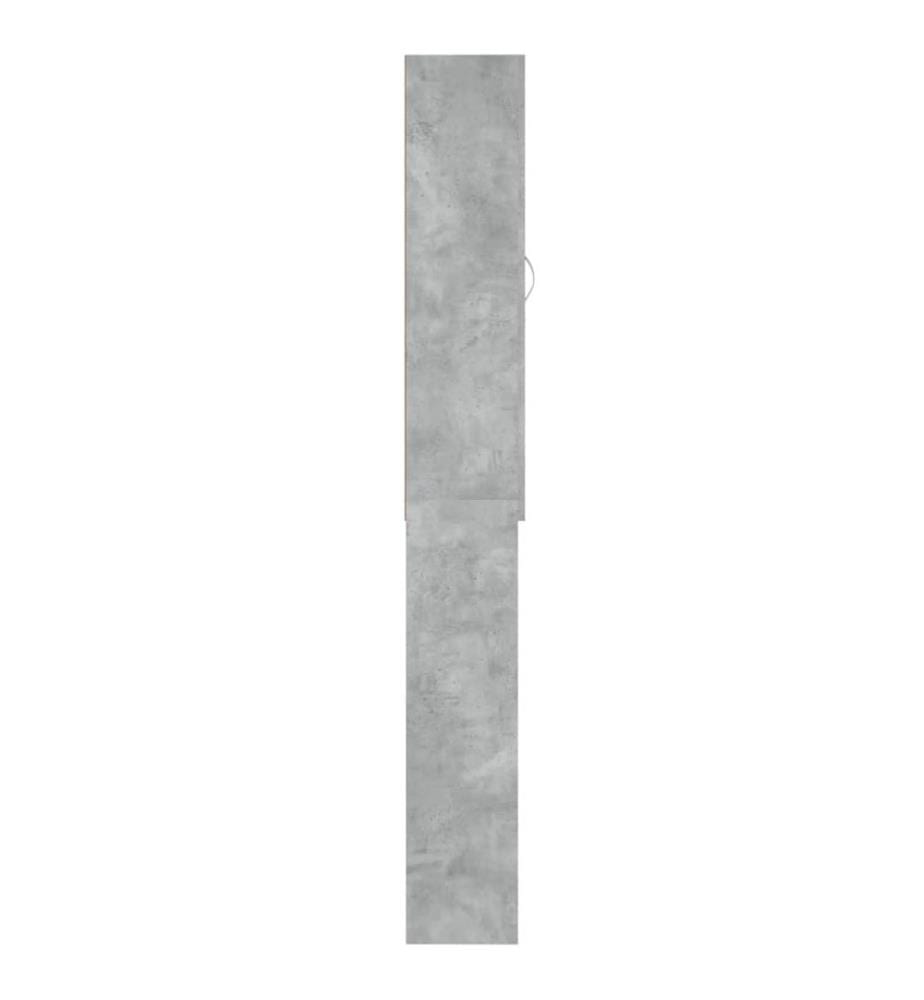 Waschmaschinenschrank Betongrau 64x25,5x190 cm