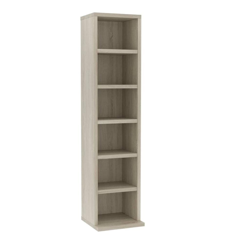 Armoire à CD Chêne sonoma 21x20x88 cm Bois d'ingénierie