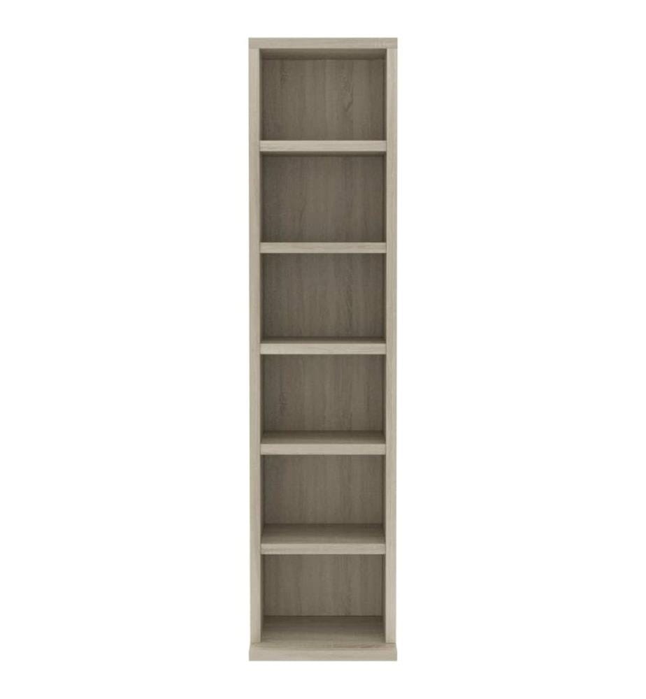 Armoire à CD Chêne sonoma 21x20x88 cm Bois d'ingénierie