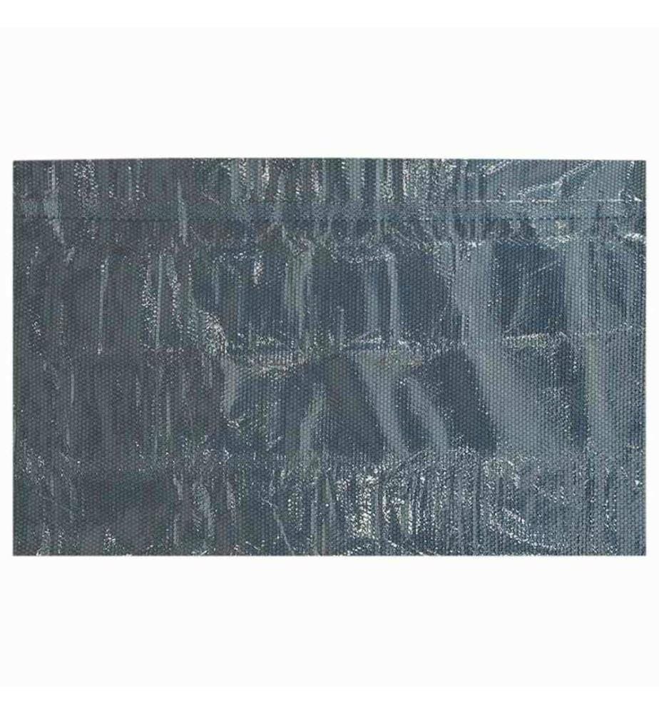 Treibende Pool-Solarplane PE 260x160 cm Schwarz und Blau