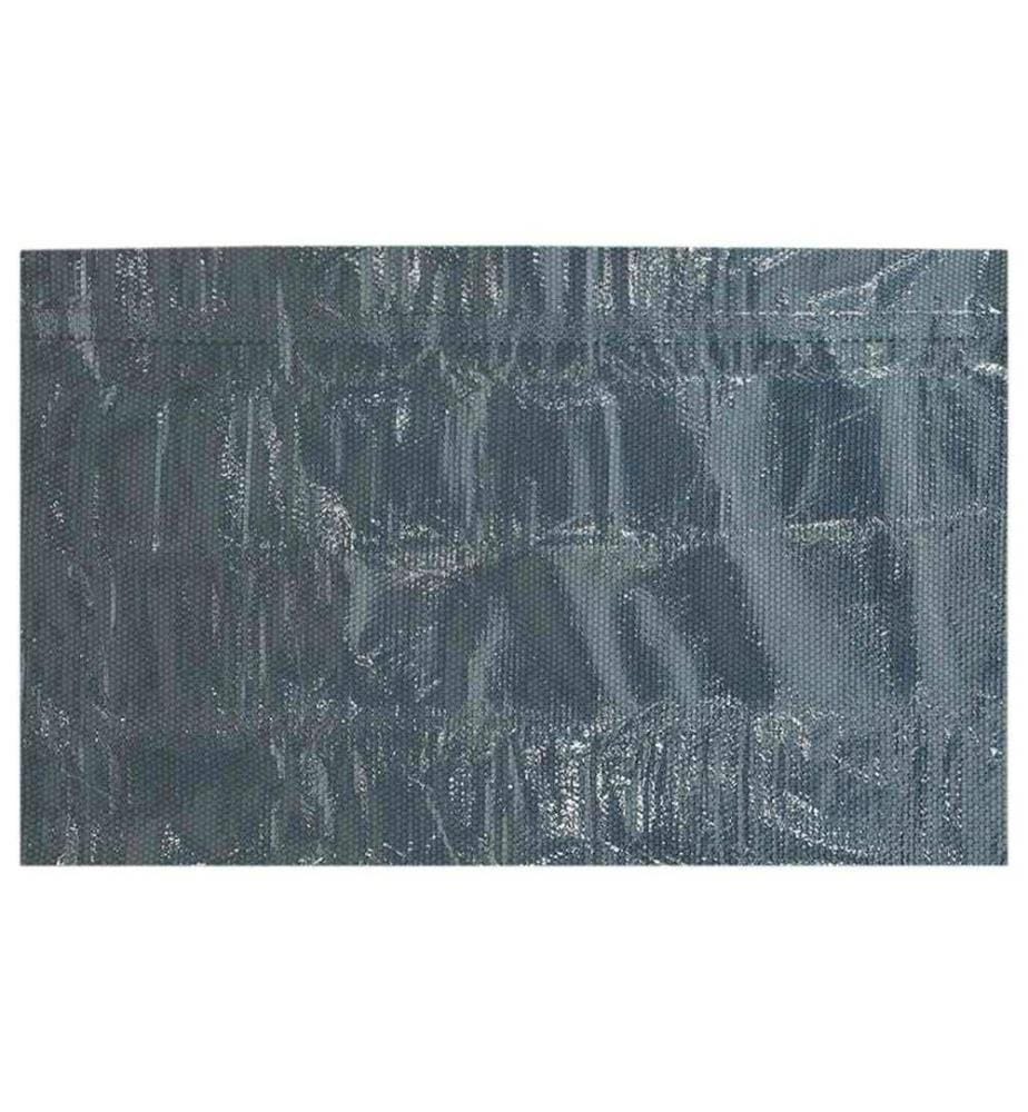 Treibende Pool-Solarplane PE 450x220 cm Schwarz und Blau