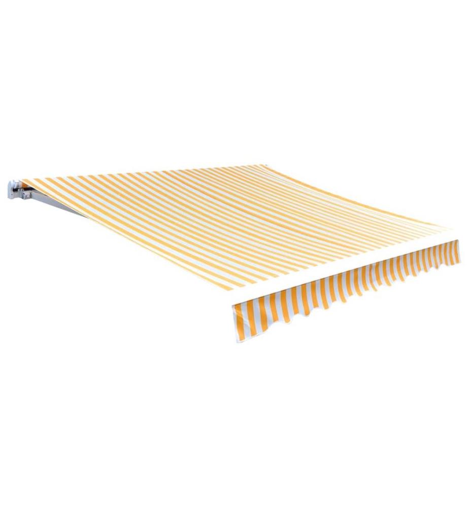 Markisenbespannung Canvas Sonnenblumengelb & Weiss 3x2,5 m