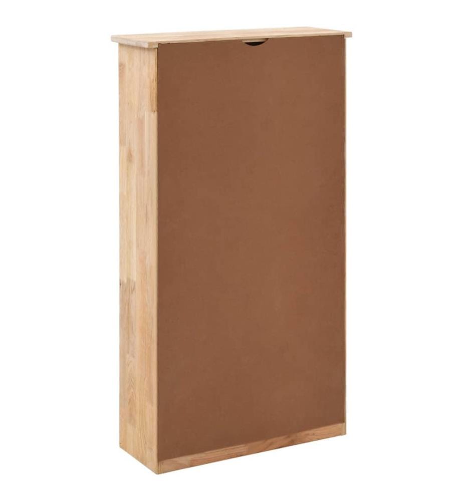Schuhschrank 55 x 20 x 104 cm Walnuss Massivholz