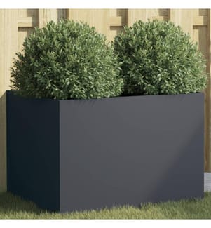 Pflanzkübel Anthrazit 62x47x46 cm Stahl
