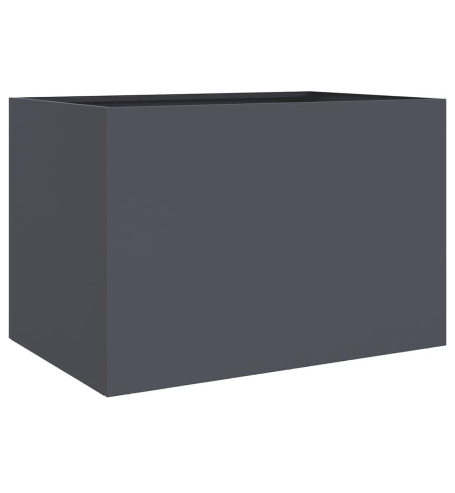 Pflanzkübel Anthrazit 62x47x46 cm Stahl