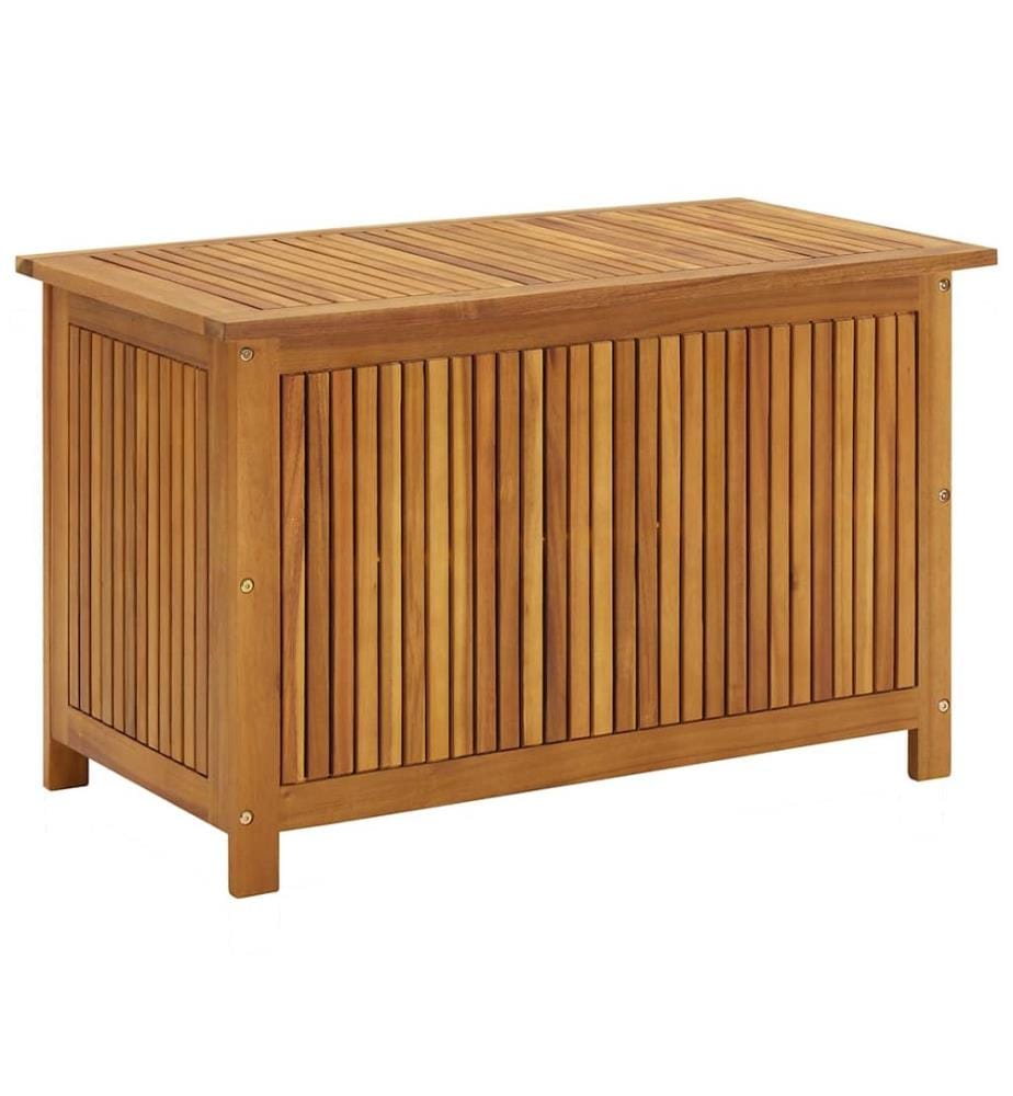 Boîte de rangement de jardin 90x50x58 cm bois d'acacia massif