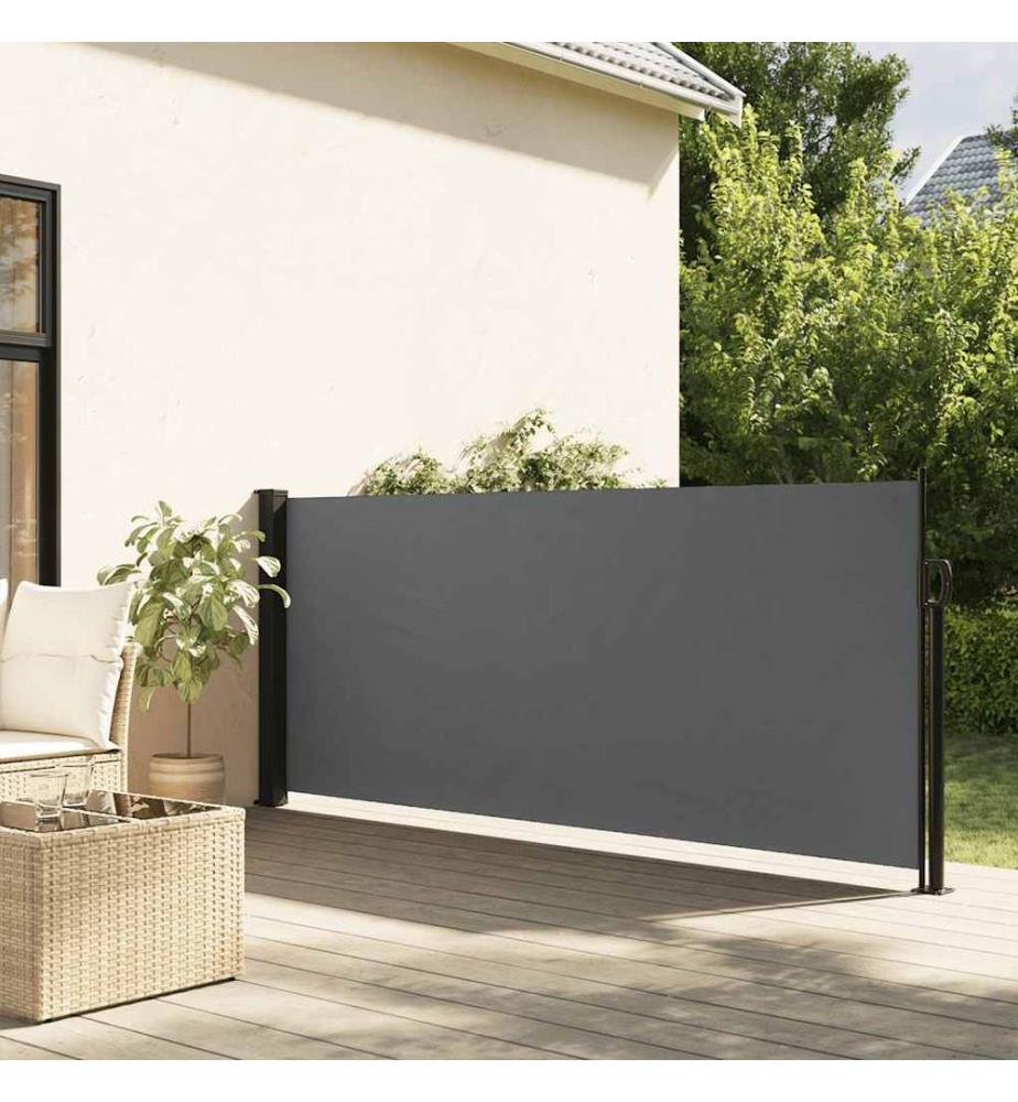 Ausziehbare Seitenmarkise Anthrazit 120x500 cm