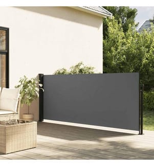 Ausziehbare Seitenmarkise Anthrazit 120x500 cm
