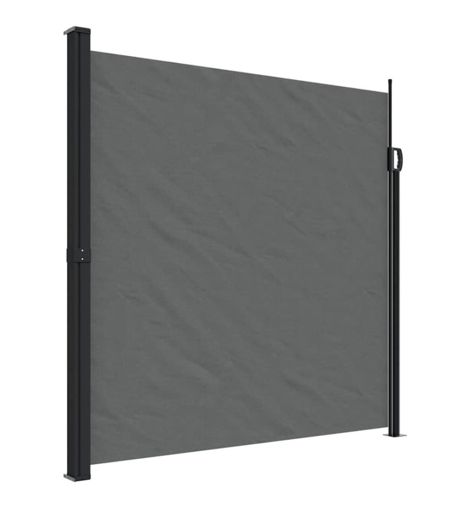 Seitenmarkise Ausziehbar Anthrazit 200x600 cm