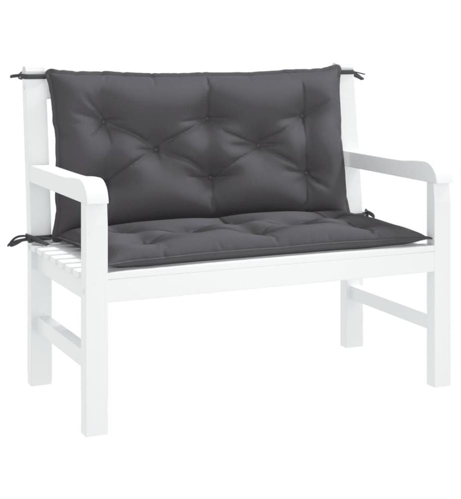 Gartenbank-Auflagen 2 Stk. Anthrazit 100x50x7 cm Oxford-Gewebe