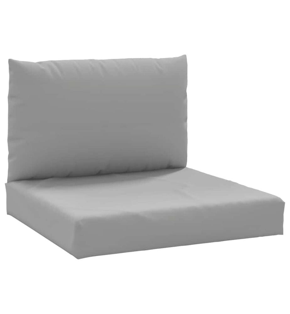 Palettenkissen 2-tlg. Grau Oxford-Gewebe