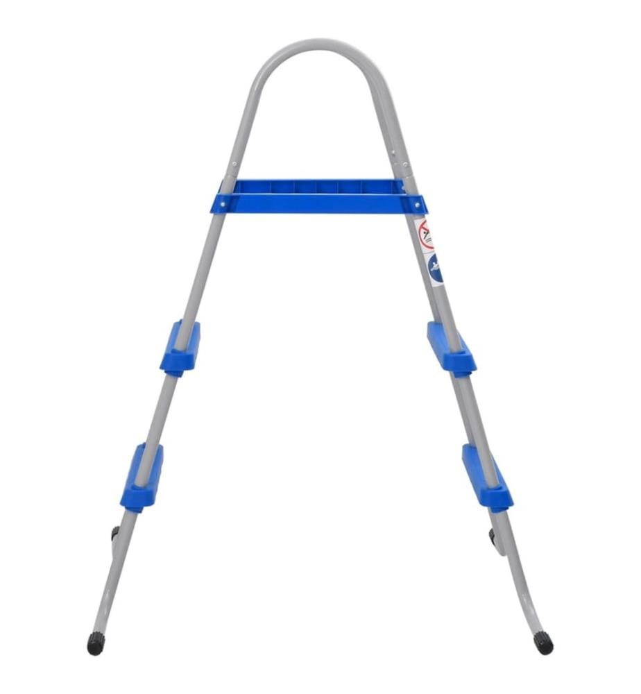 Pool-Leiter für Aufstellpools 84 cm Stahl und Kunststoff