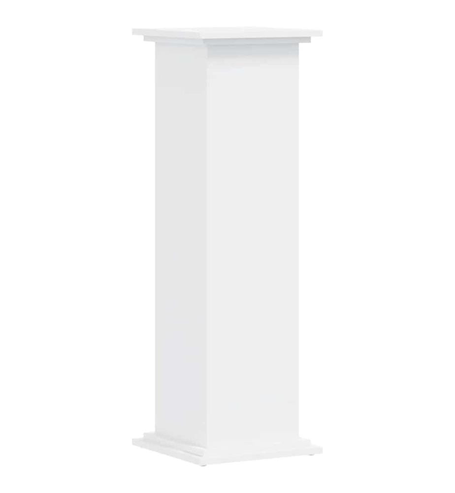Supporto per piante bianco 33x33x100 cm legno d'ingegneria