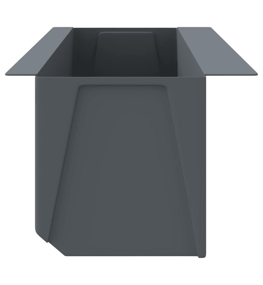 Pflanzkasten für Europaletten 12 Stk. Grau 36x13,5x9,5 cm PP
