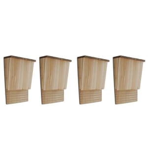 Fledermaushäuser 4 Stk. 22 x 12 x 34 cm Holz