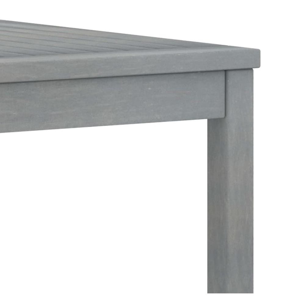 Table basse 100x50x33 cm Gris Bois d'acacia solide