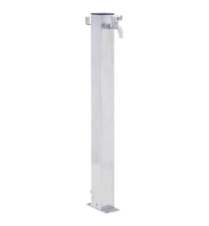 Wassersäule für den Garten 60 cm Edelstahl Quadratisch
