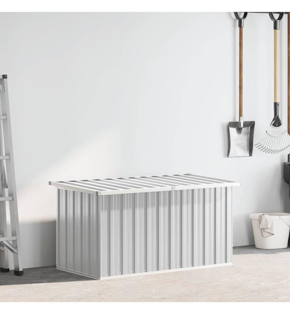 Boîte de rangement de jardin Gris 129x67x65 cm
