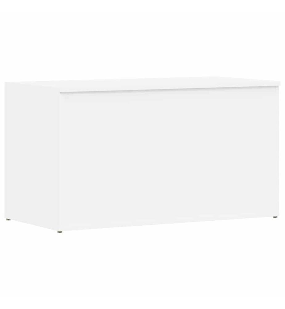 Coffre de rangement Blanc 84x42x46 cm Bois d'ingénierie
