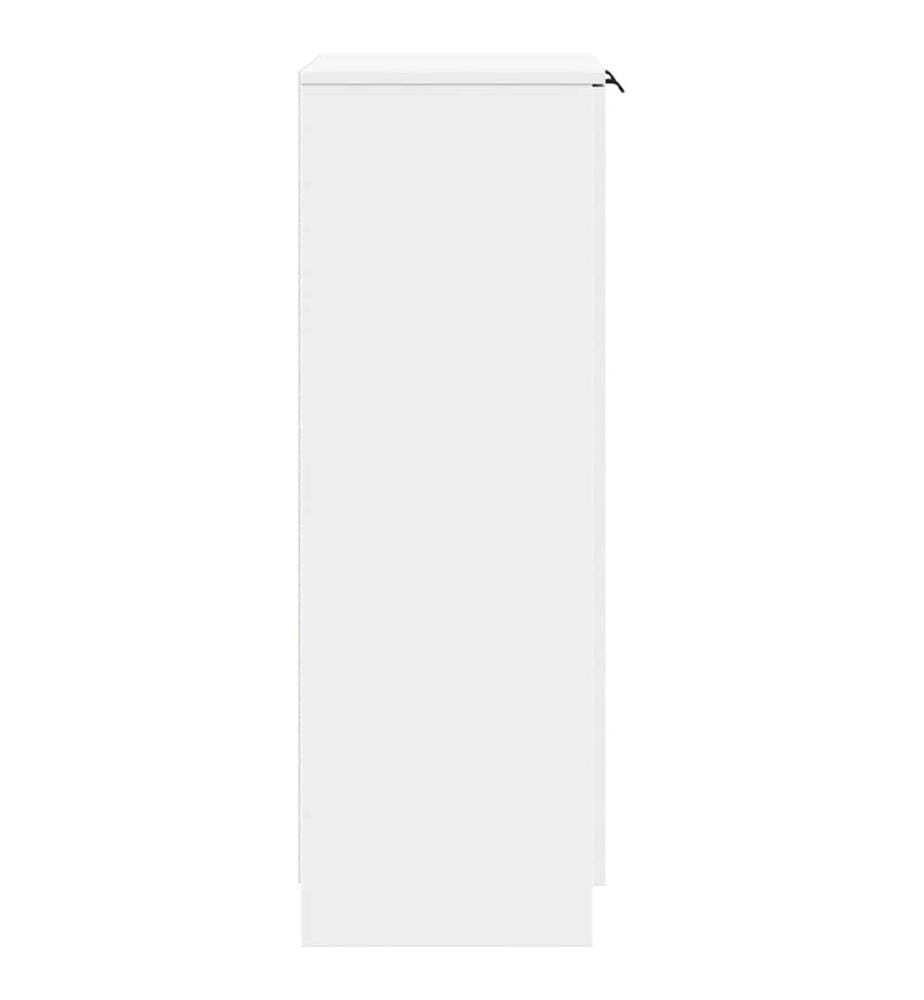 Schuhschrank Weiss 59x35x100,5 cm Holzwerkstoff