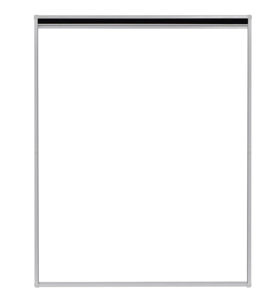 Insektenschutz-Plissee für Fenster Aluminium 80 x 100 cm