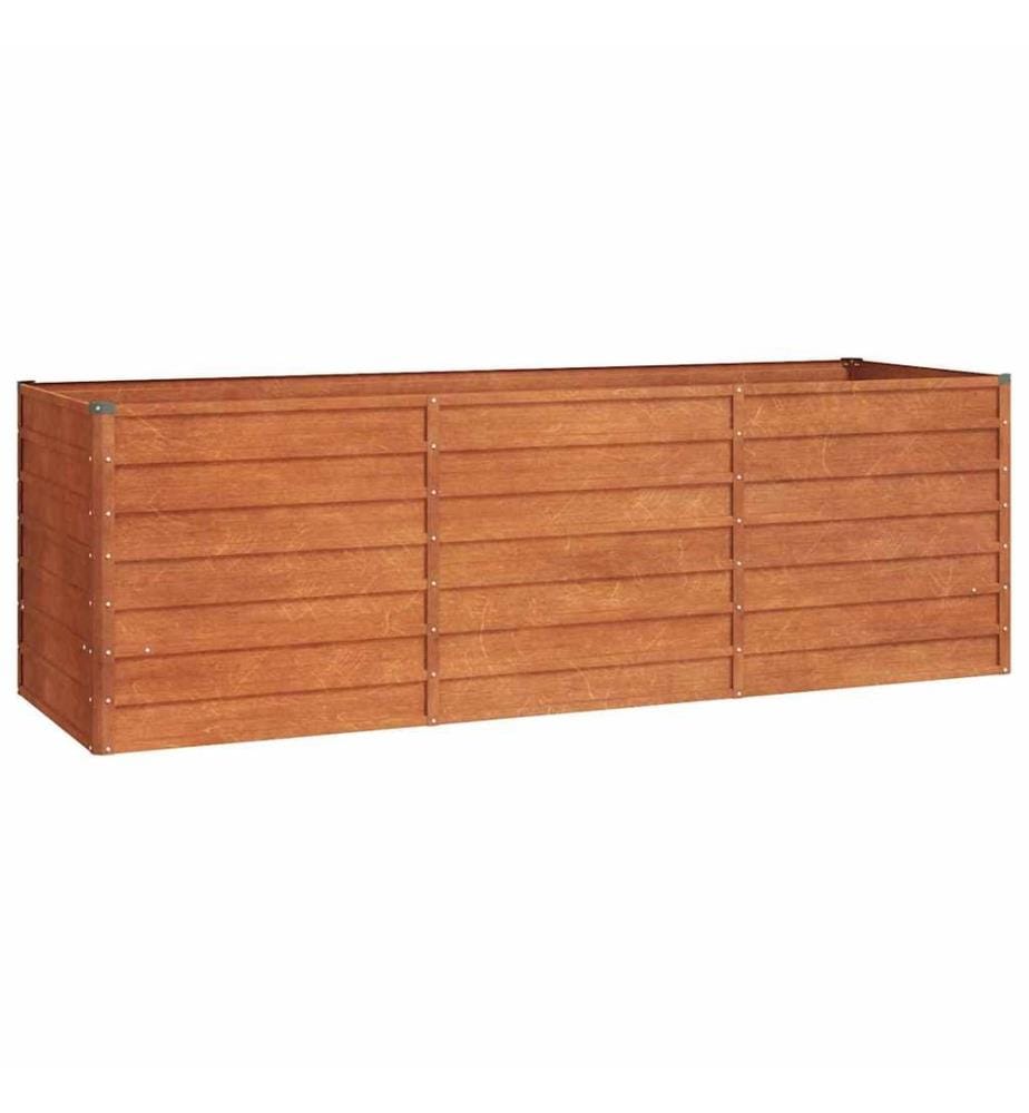 Hochbeet Rostig 240x80x77 cm Cortenstahl