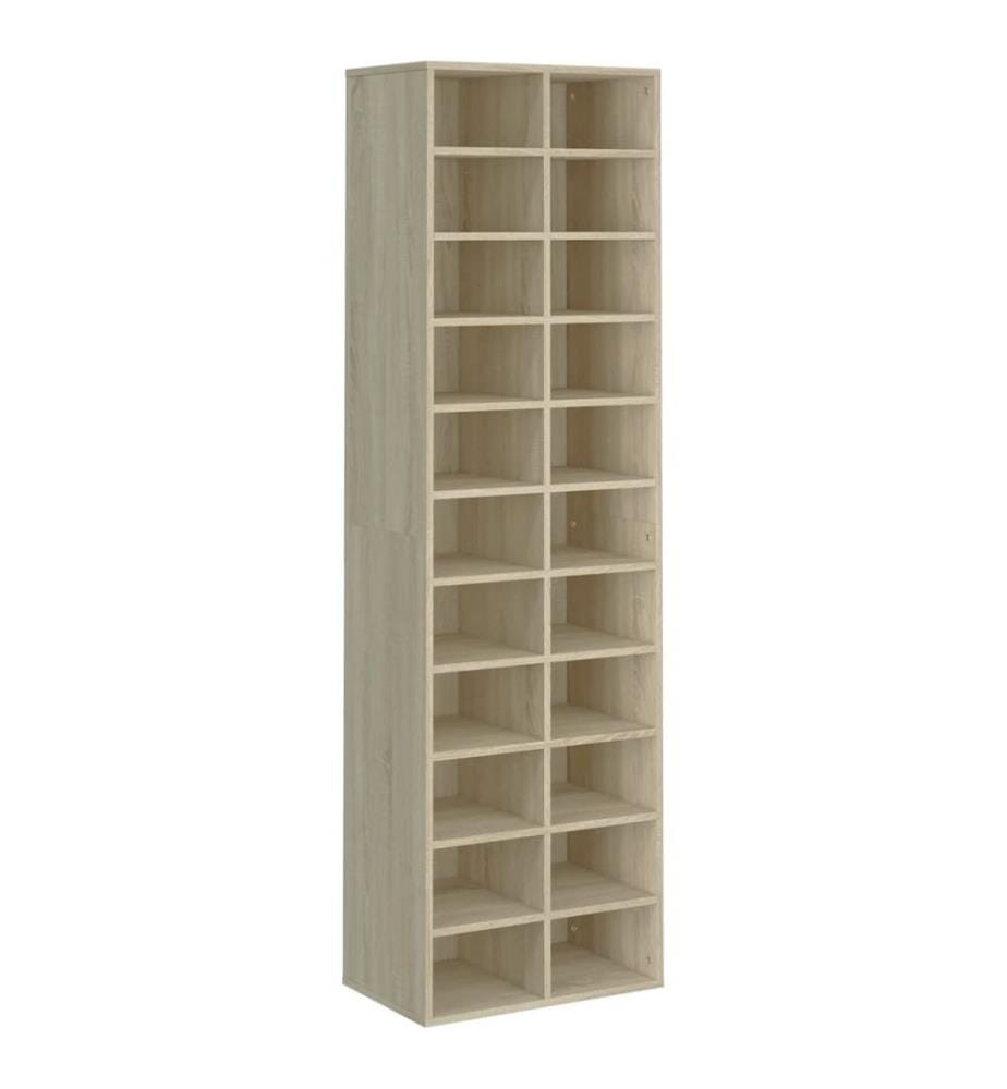 Schuhschrank Sonoma-Eiche 54x34x183 cm Holzwerkstoff