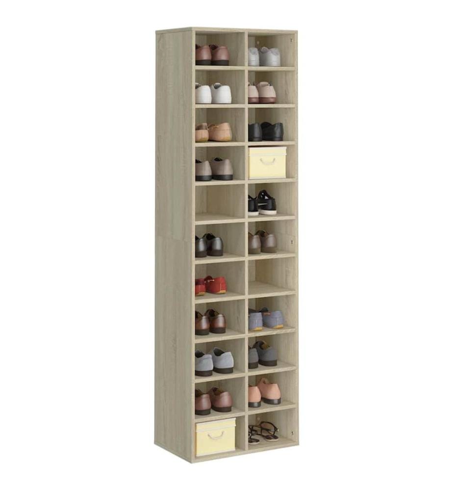 Schuhschrank Sonoma-Eiche 54x34x183 cm Holzwerkstoff