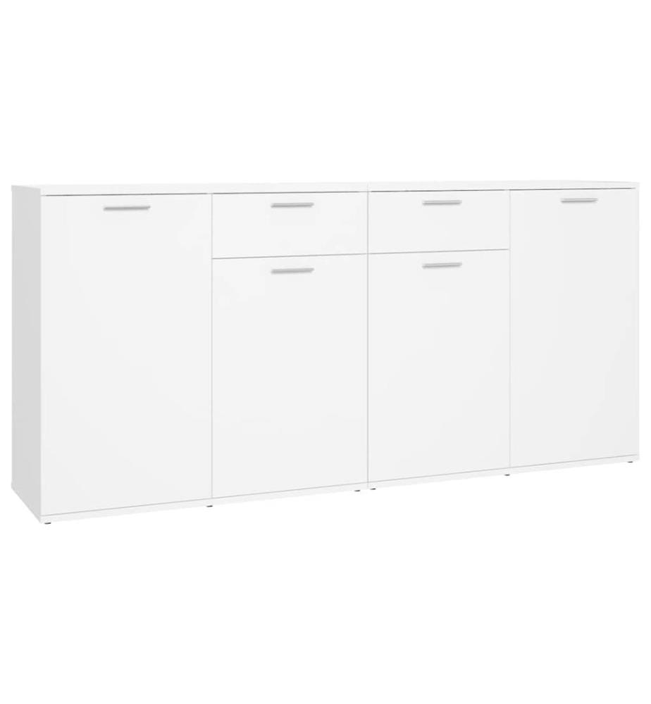 Buffet Bianco 160x36x75 cm Agglomerato