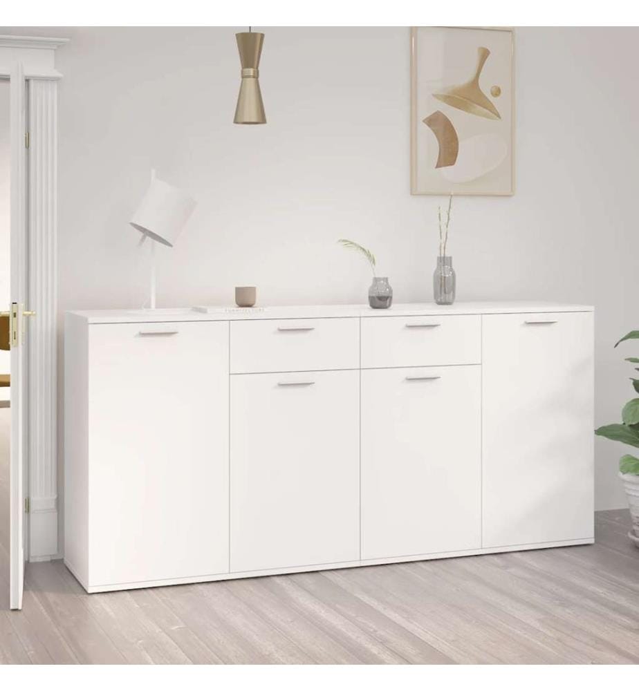 Buffet Bianco 160x36x75 cm Agglomerato