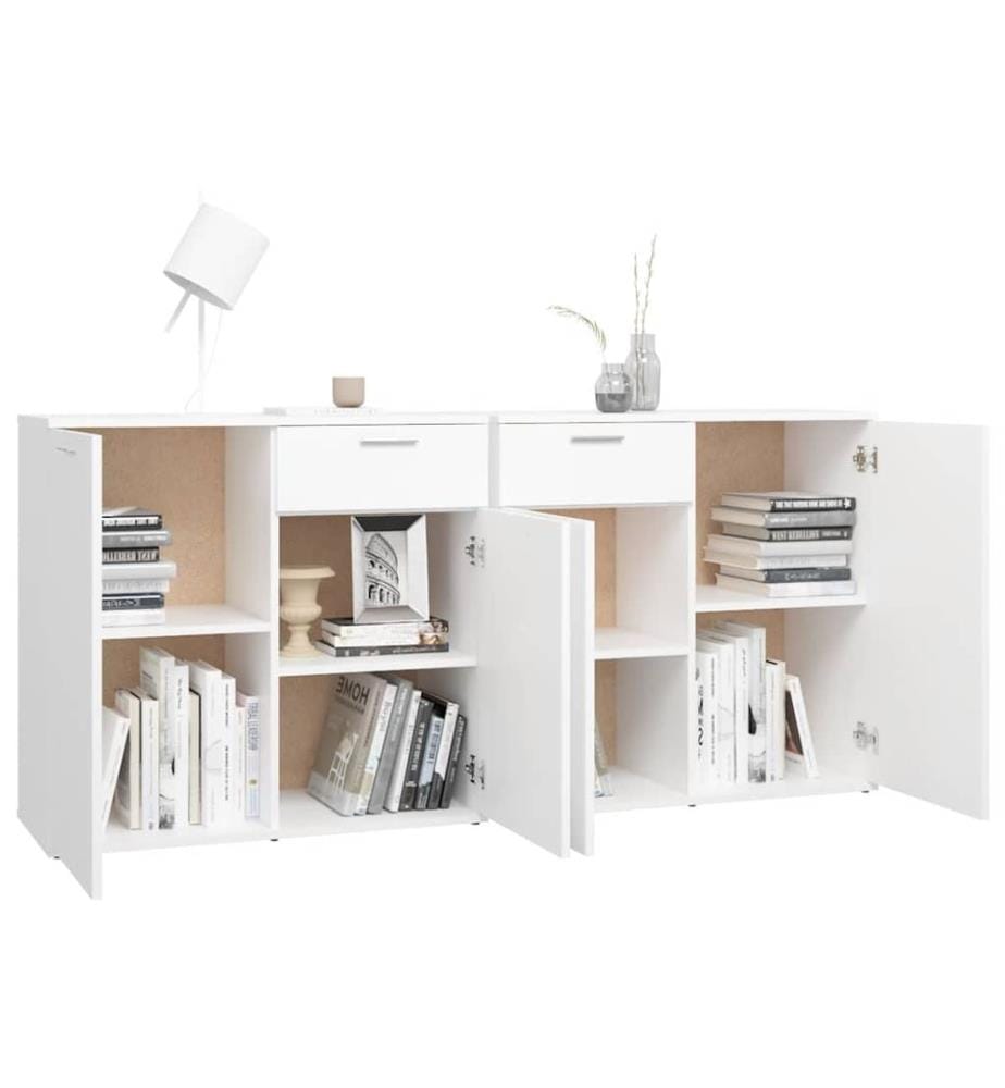 Buffet Bianco 160x36x75 cm Agglomerato