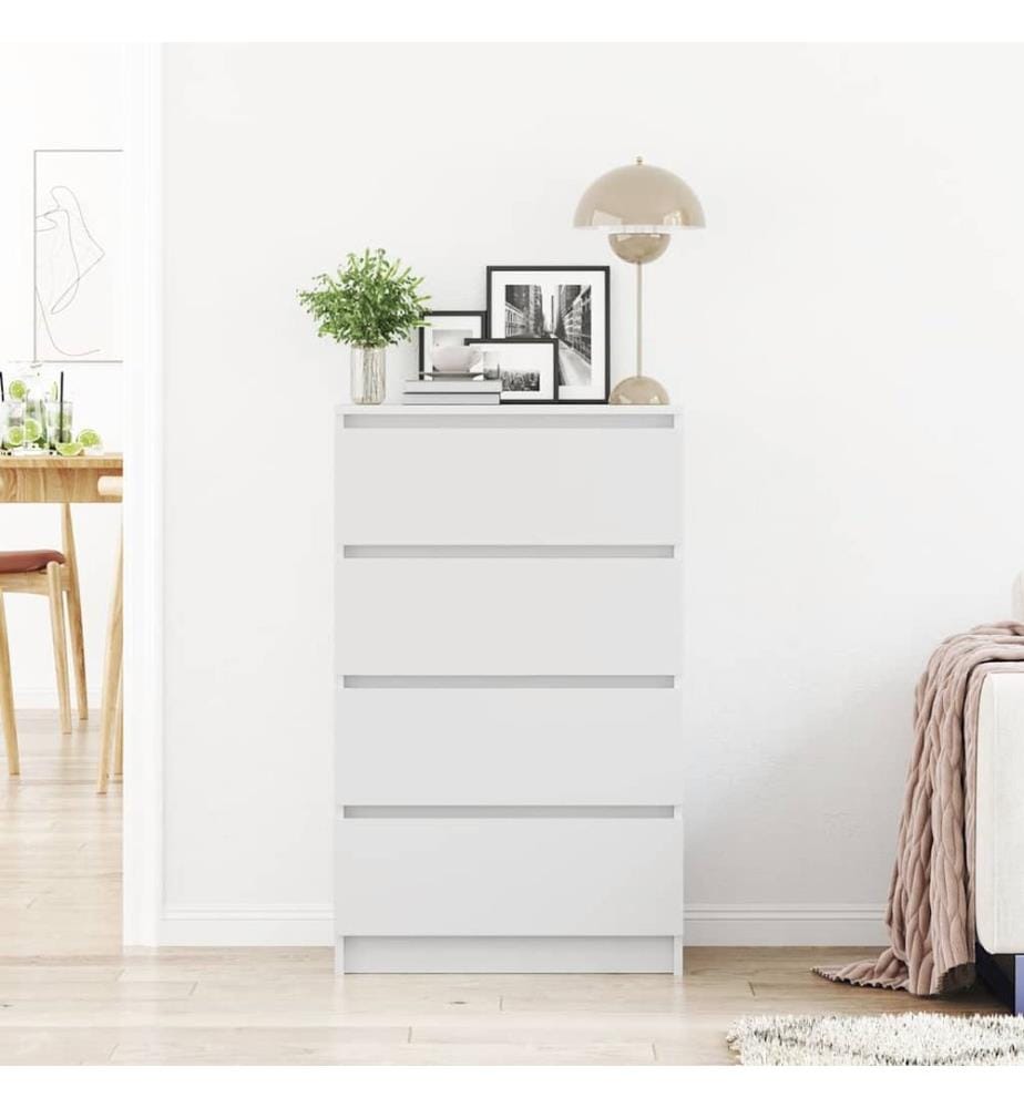 Buffet Bianco 60x35x98,5 cm Legno ingegnerizzato