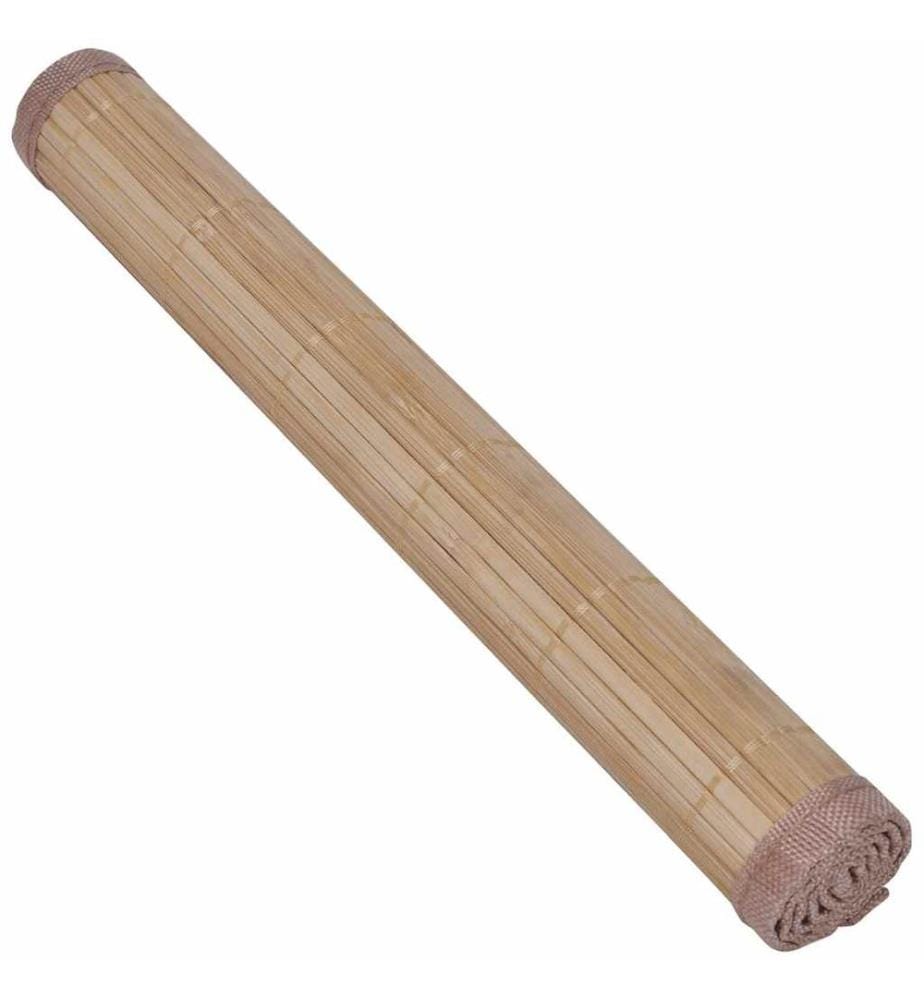 6 Bambus-Platzdeckchen 30 x 45 cm Braun
