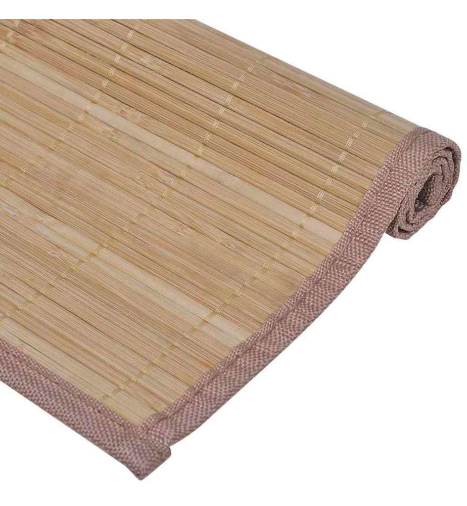 6 Bambus-Platzdeckchen 30 x 45 cm Braun
